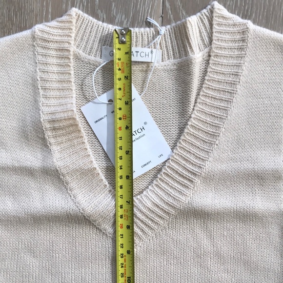 Cream Sweater Vest - Picture 10 of 11